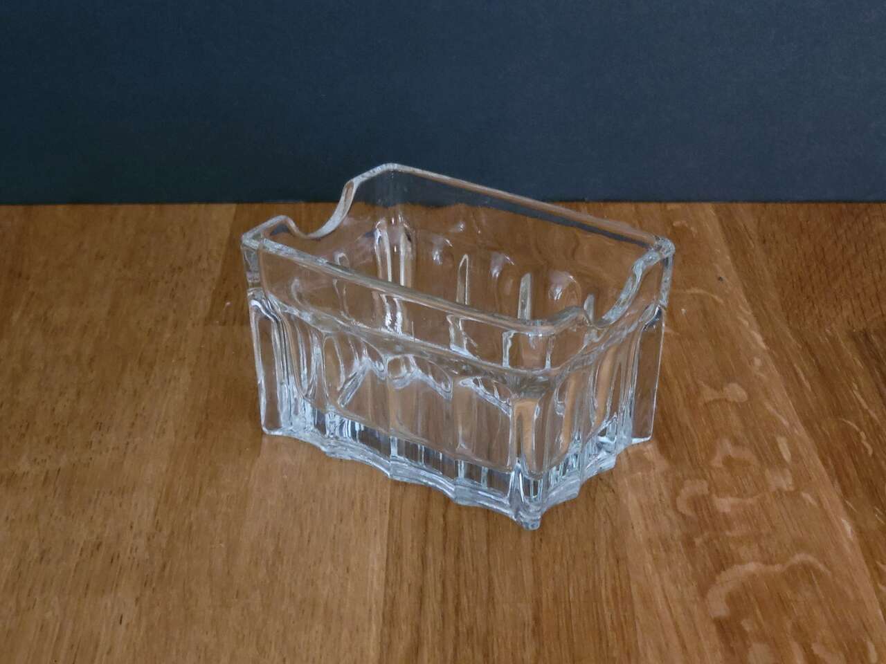 Fluted Glass Sugar Caddy
