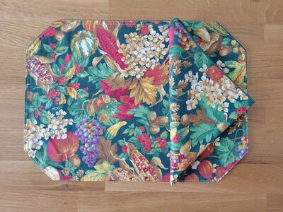 4 Placemats and Napkins set