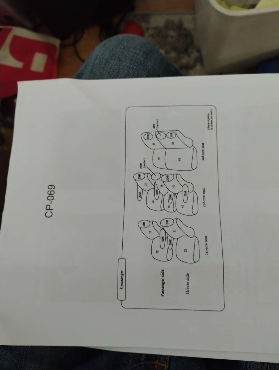 FULL SET GREY LETHER SEAT COVERS TOYOTA SEIANA LE/SE 8 PAS