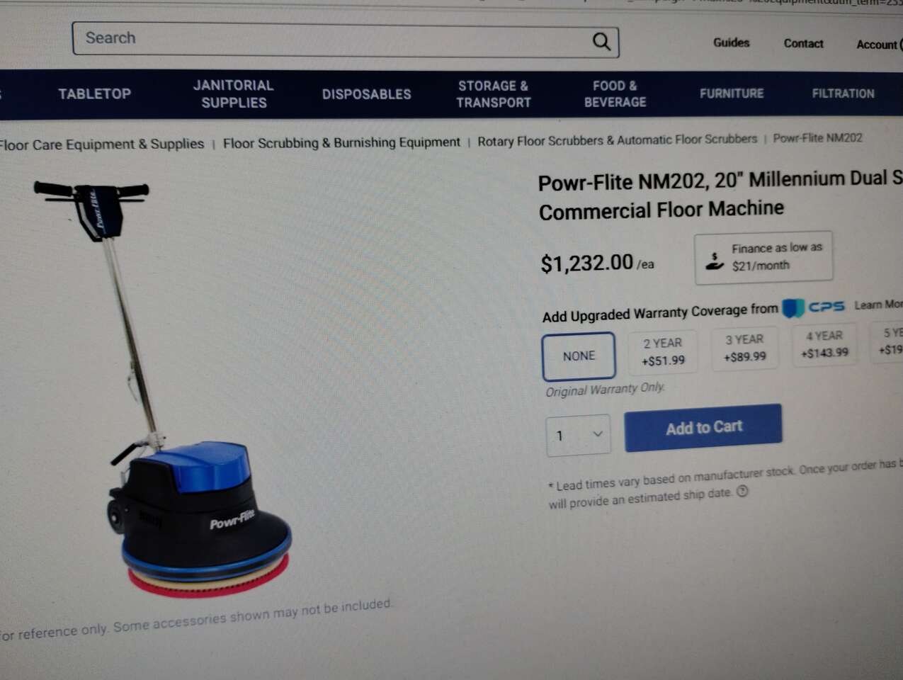 floor machine #nm202 175rpm/320  calls only please  best offer price drop 600$