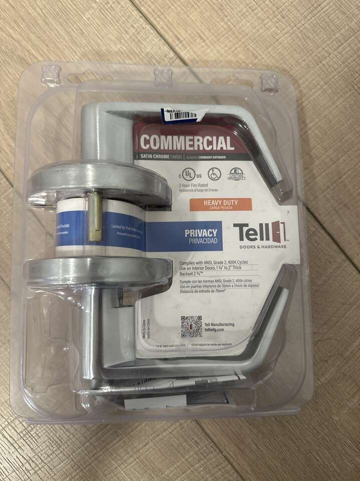 Commercial Satin Chrome Heavy Duty Privacy Door