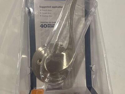 Non turning left handed door handle.