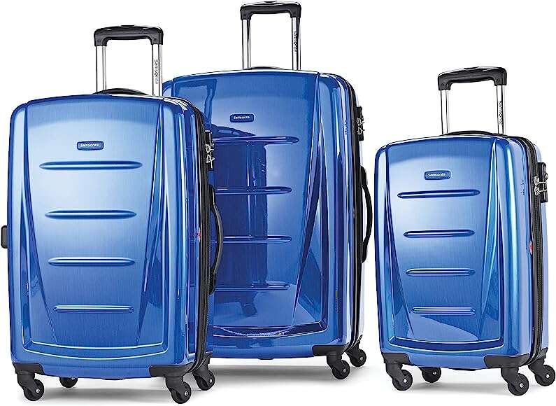 Samsonite Winfield 2 Hardside Luggage with Spinner Wheels, 3-Piece Set (20/24/28) Nordic Blue