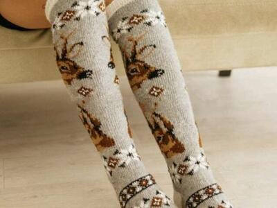 Socks of Angora wool