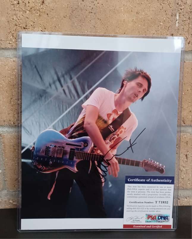 Muse Frontman Matt Bellamy Signed Photo
