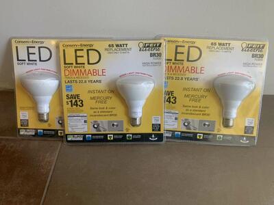 *New* BR30 LED Dimmable Light Bulbs