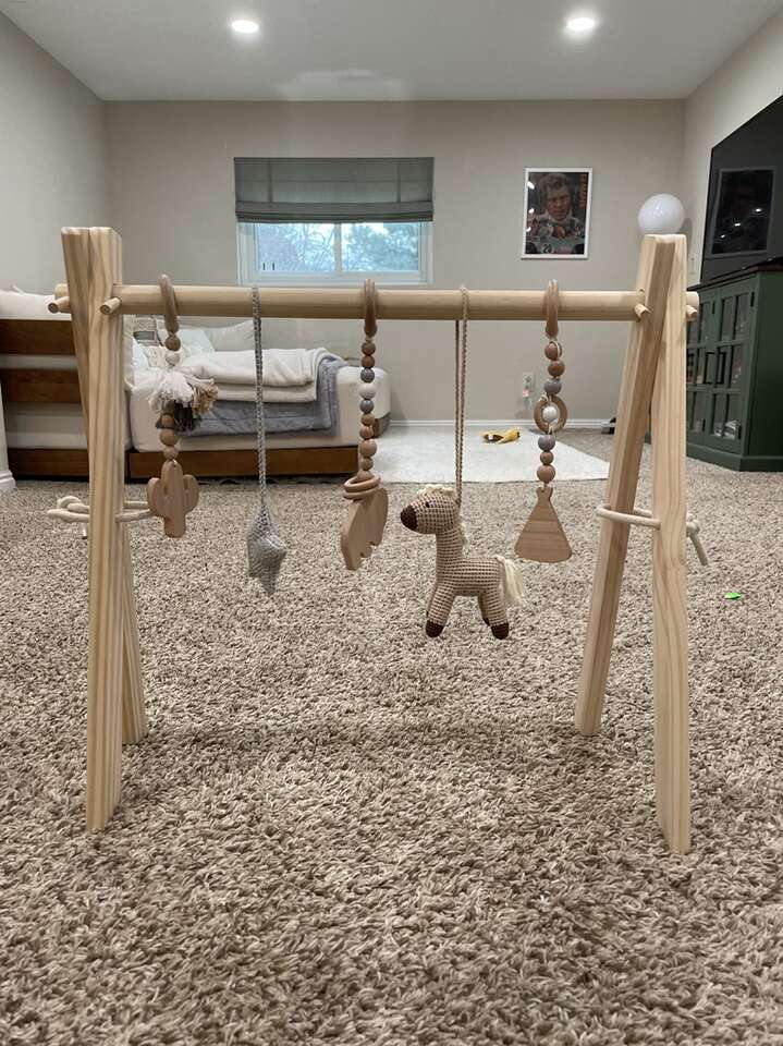 Baby Gym With Crochet Toys Baby