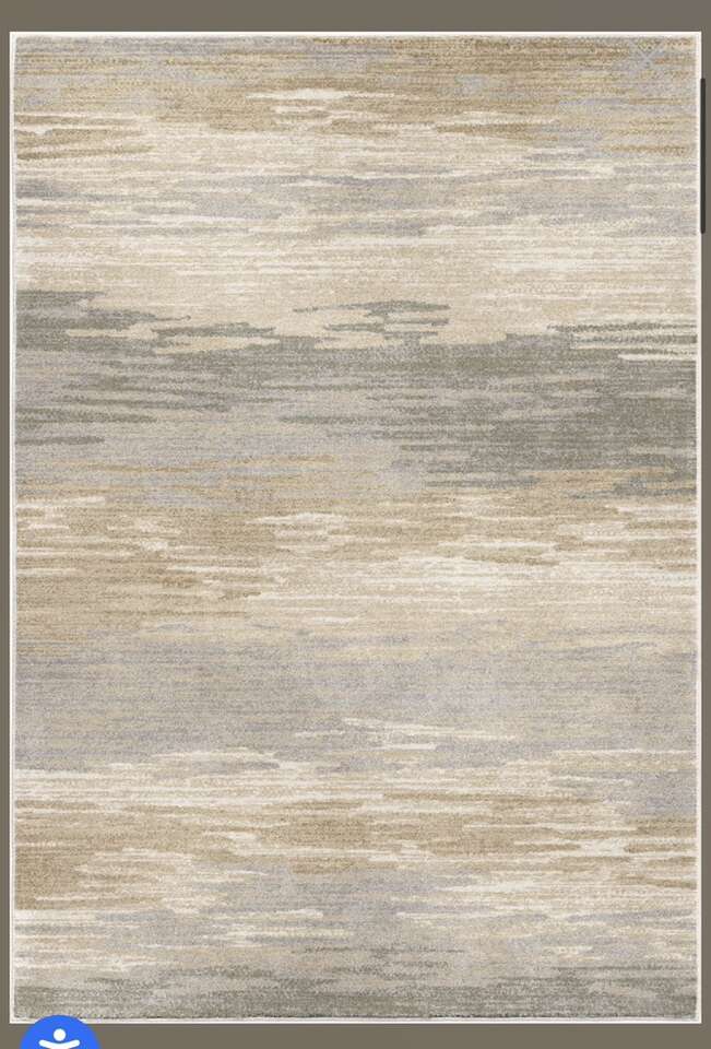 Distant Meadow Bay Beige Area Rug 7x9