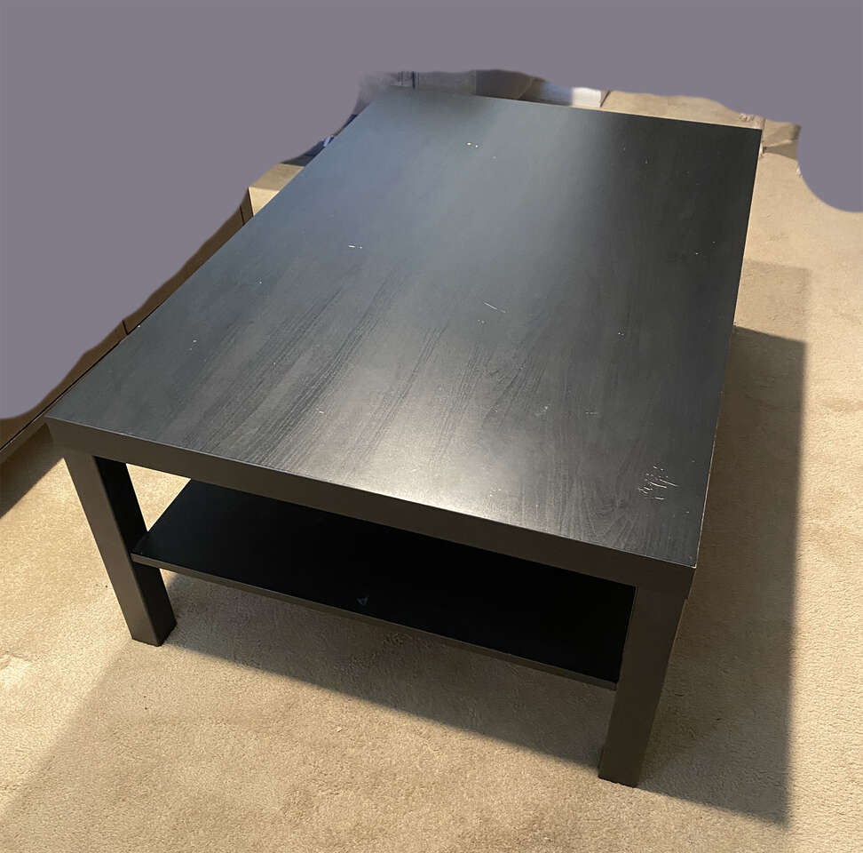 Coffee Table black satin finish star… Furniture