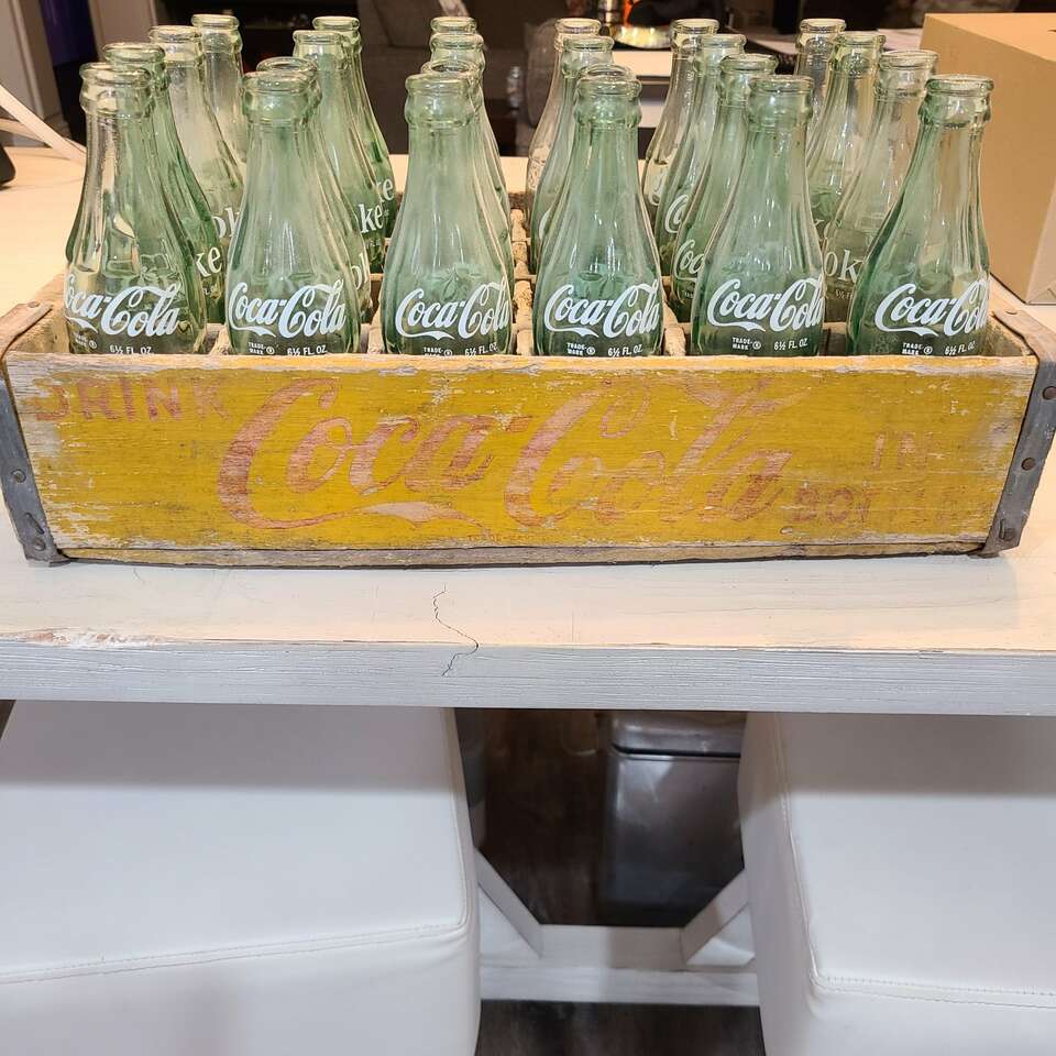 Vintage Ogden, Utah Coca Cola Wooden Bottle Holder