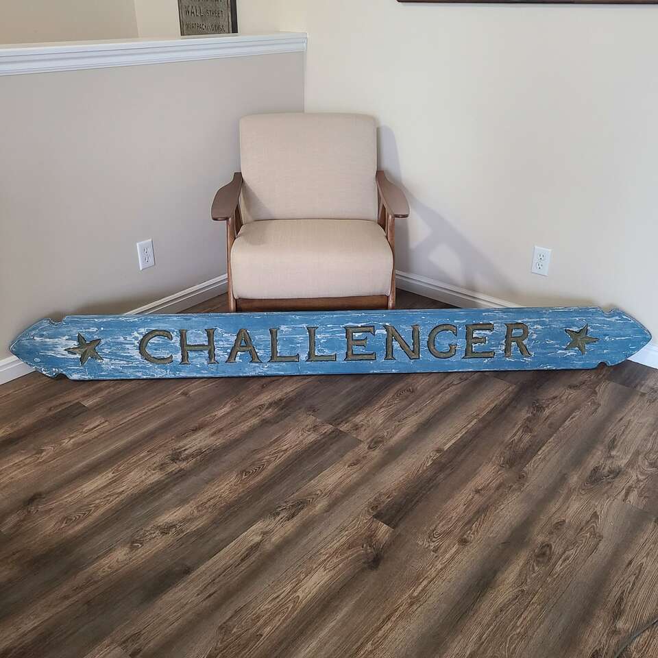 Over 7 Feet Long - Ship Name Panel