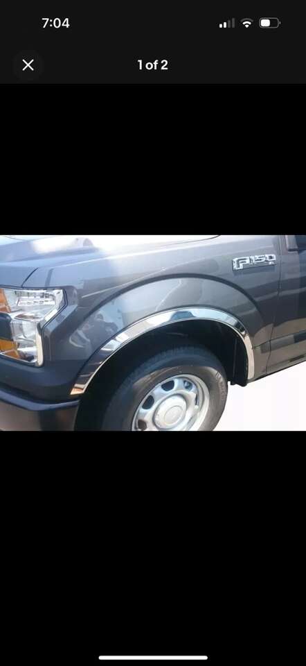 F-150 2015-17 Stainless Fender Trim Moulding