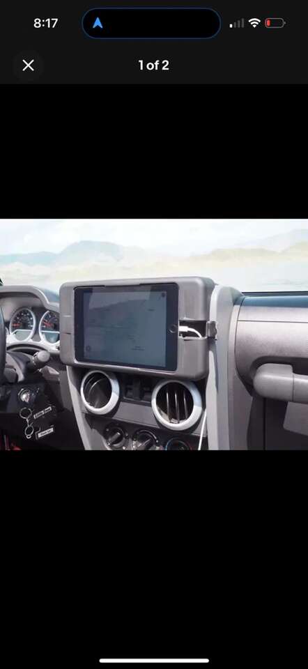 07-10 Jeep Wrangler iPad Mini Dash Kit