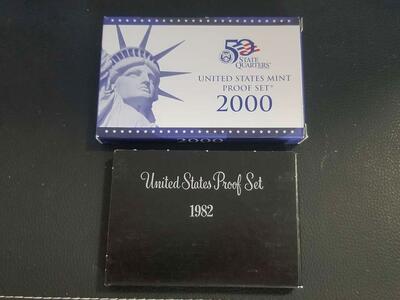 1982 and 2000 Proof Sets