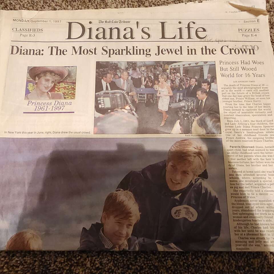 Princess Diana Newspaper