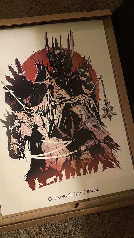 Lord of The Rings Steel Poster