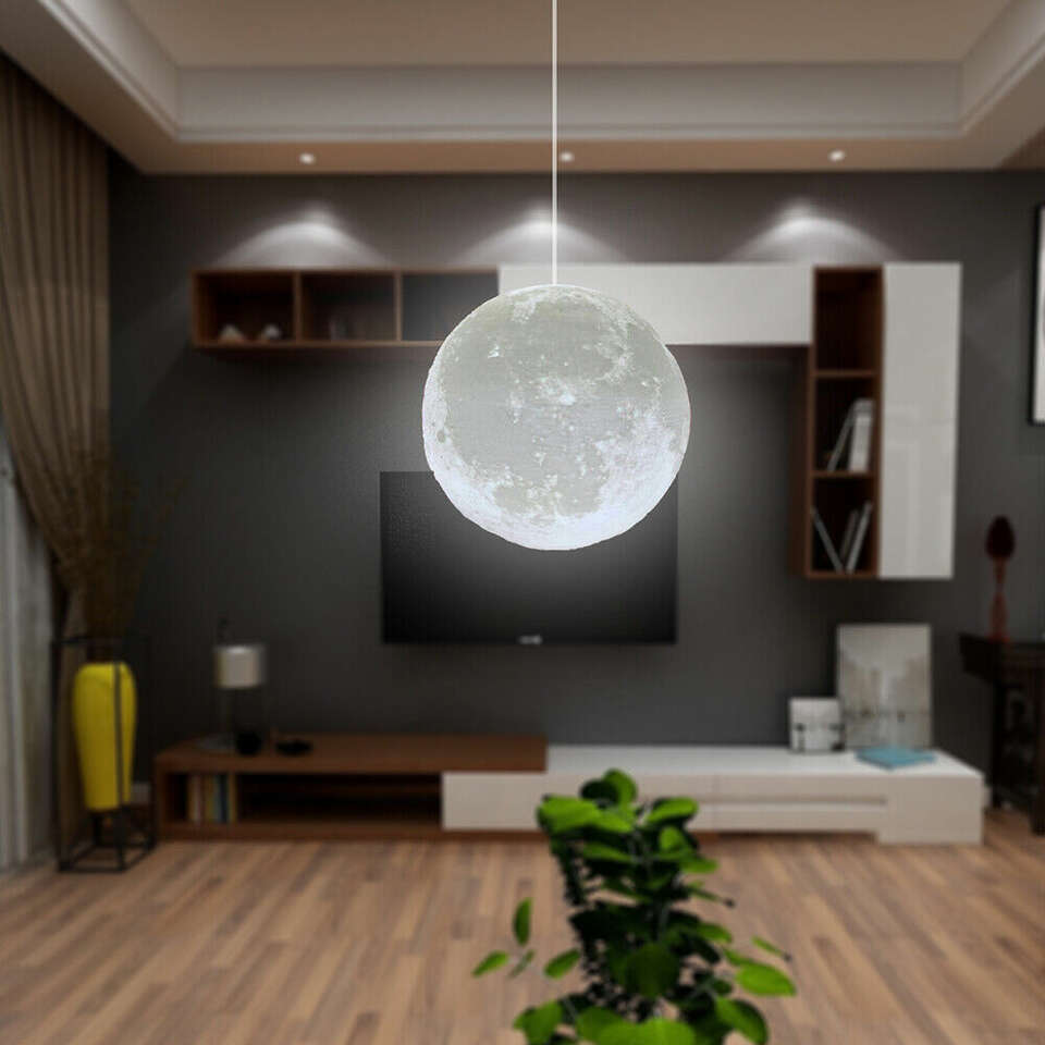 New Moden Ceiling LED 3D Printing Moon Pendant Light - Chandelier (HM)
