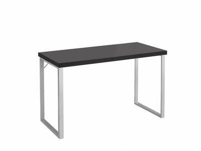 New 48 Metal Computer Desk with silver metal frame Legs Espresso Color (H1)