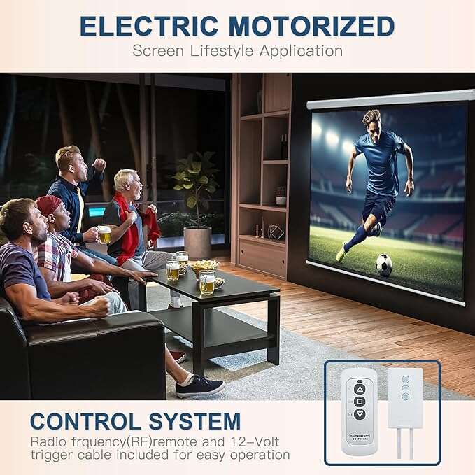 New Frame Home Movie Theater Black Projection Screen with Kit, SB135WH2, Cine White UHD-B