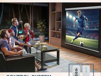 New Frame Home Movie Theater Black Projection Screen with Kit, SB135WH2, Cine White UHD-B