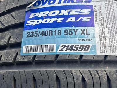 235X40XR18 Toyo Proxes Sport A/S