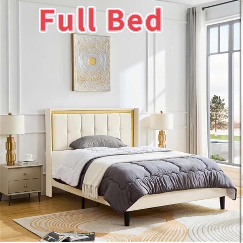 Full Size Bed Frame with Headboard