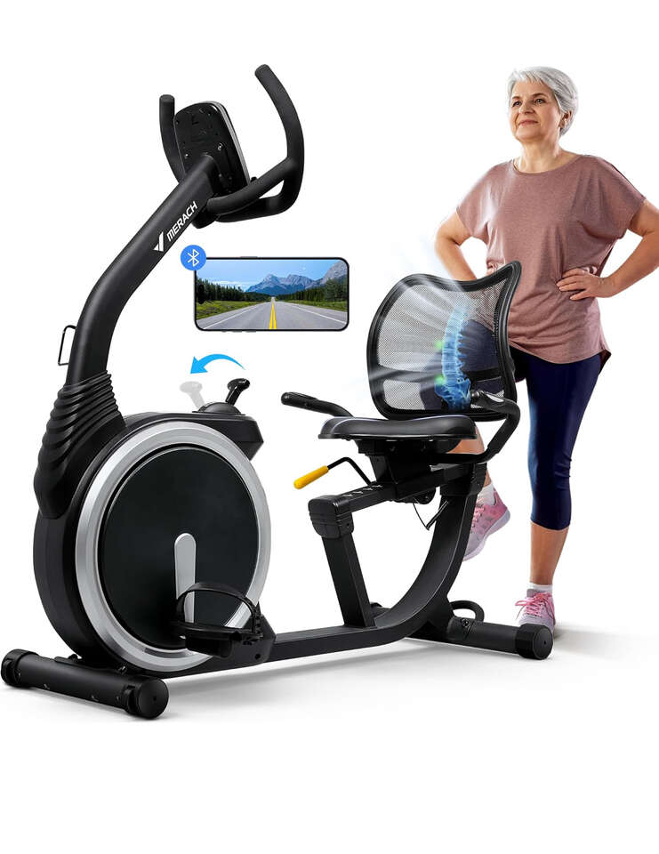 New Recumbent Exercise Bike, High-end Recumbent Bike for Home, Light Commercial