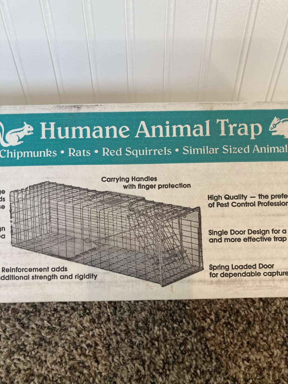 NEW!! Humane Animal Trap - Safegaurd - High quality, single door design -  -