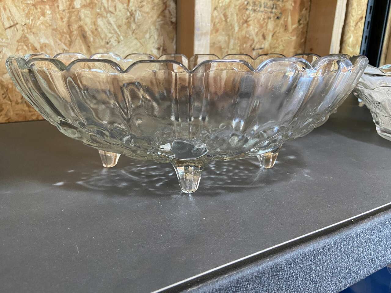Footed Oval Serving Bowl