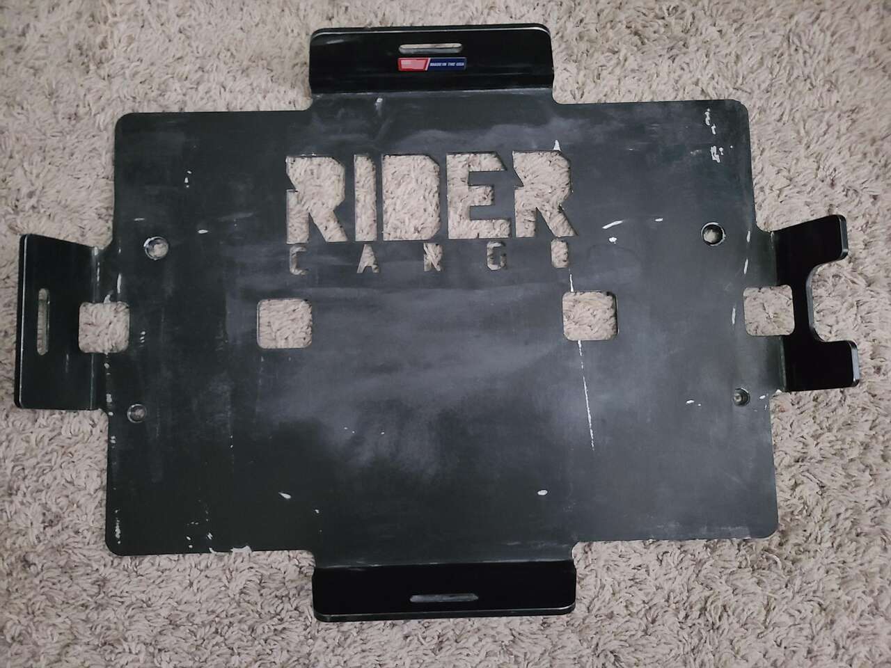 Polaris RZR Rider Cargo Cooler Mount with brackets