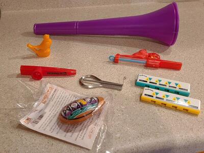 Whistles + Horns + Harmonicas