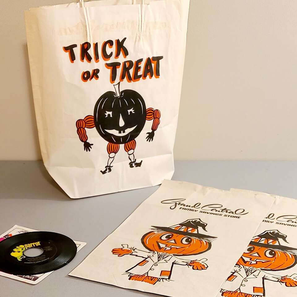 Antique Halloween Stuff, 5 Piece Set