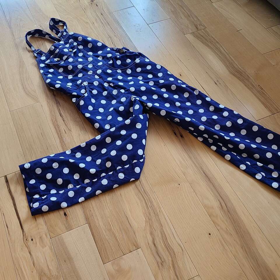 1980's Polka Dot Overalls