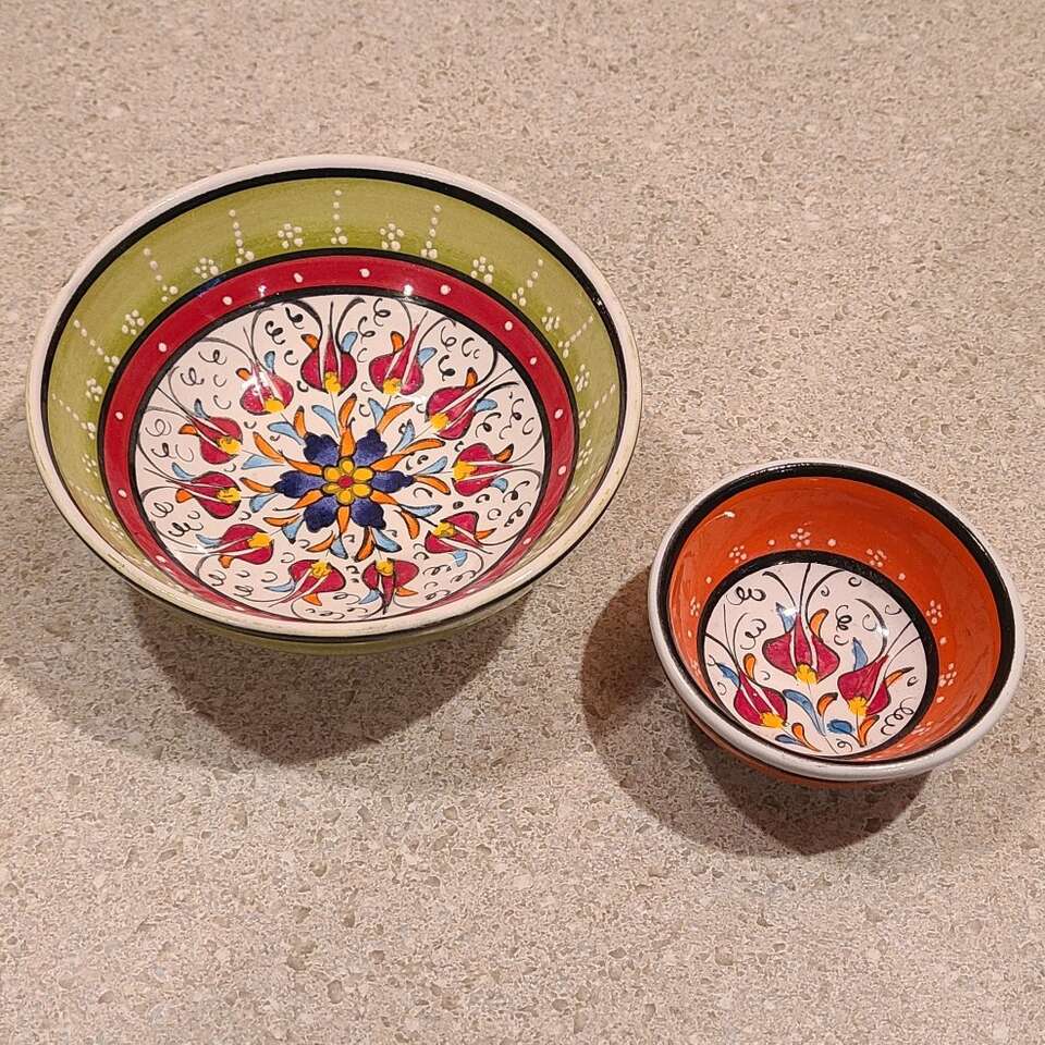 2 Handpainted Little Bowls