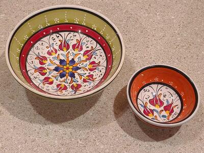2 Handpainted Little Bowls