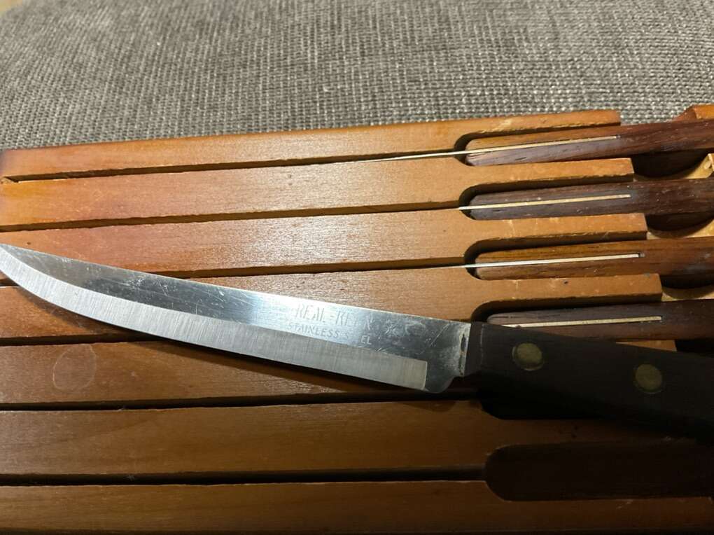 Vintage Set Of 6 Real Keen Table Knives