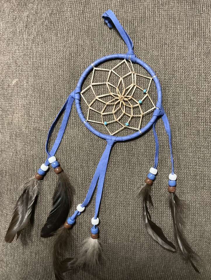 New 4 Inch Blue Dreamcatcher