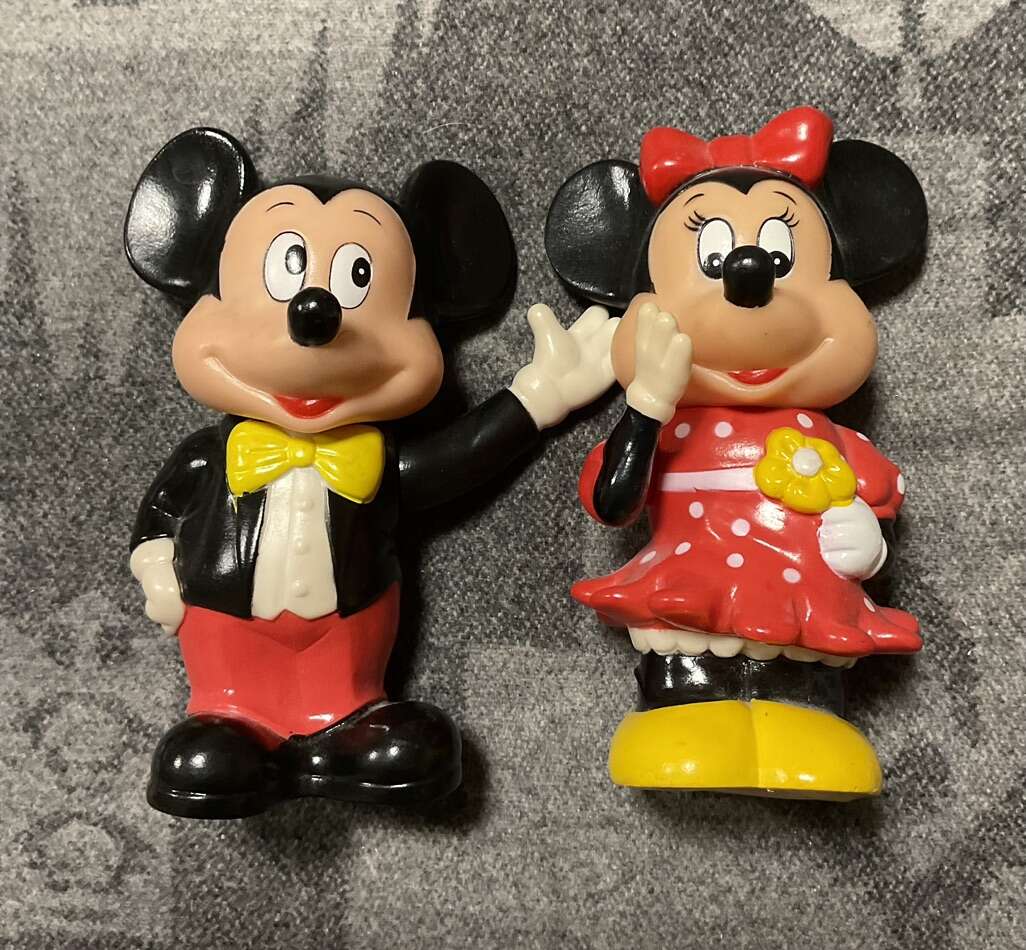 Vtg Mickey &amp; Minnie Mouse Coin Banks 70&amp;rsquo;s