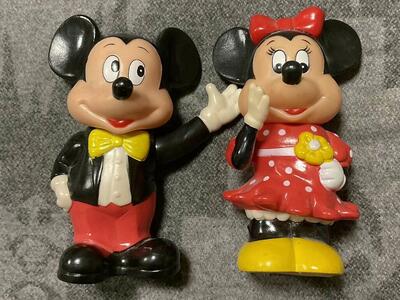 Vtg Mickey & Minnie Mouse Coin Banks 70’s