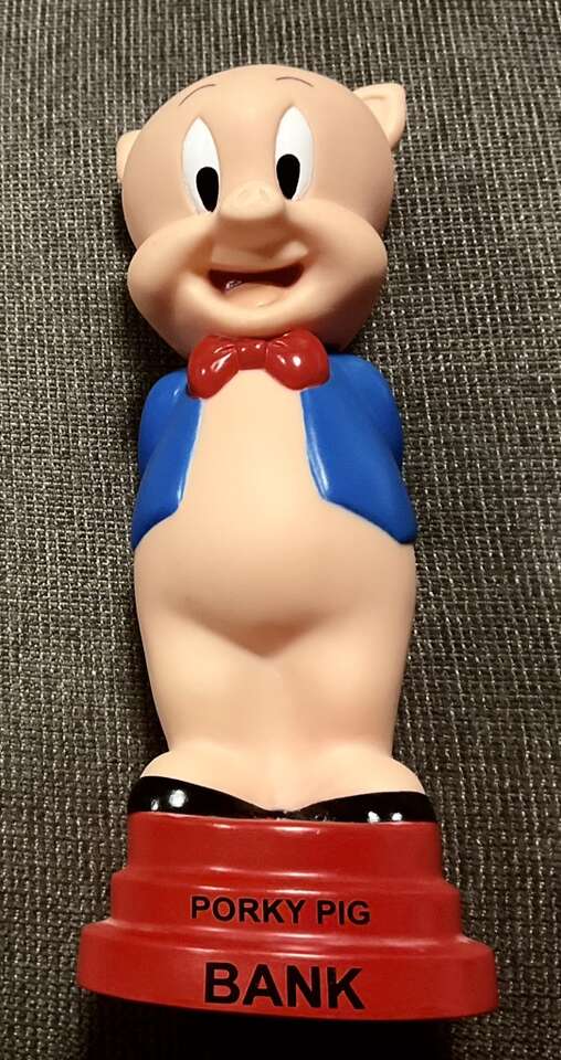 Vtg Looney Tunes Porky Pig Bank