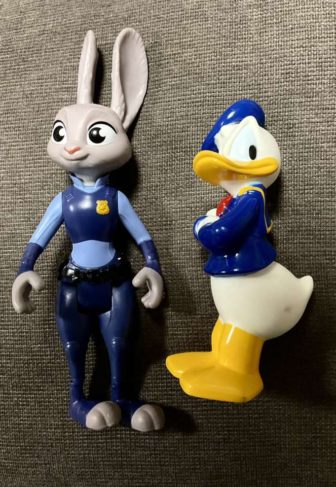 Judy Hoops And Angry Donald Duck