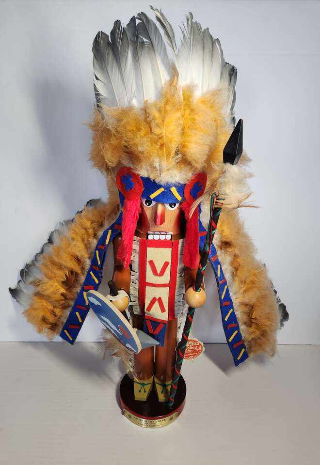 Signed Steinbach Nutcracker Sitting Bull Nutcracker ES637 No. 6792 of 8500 RARE