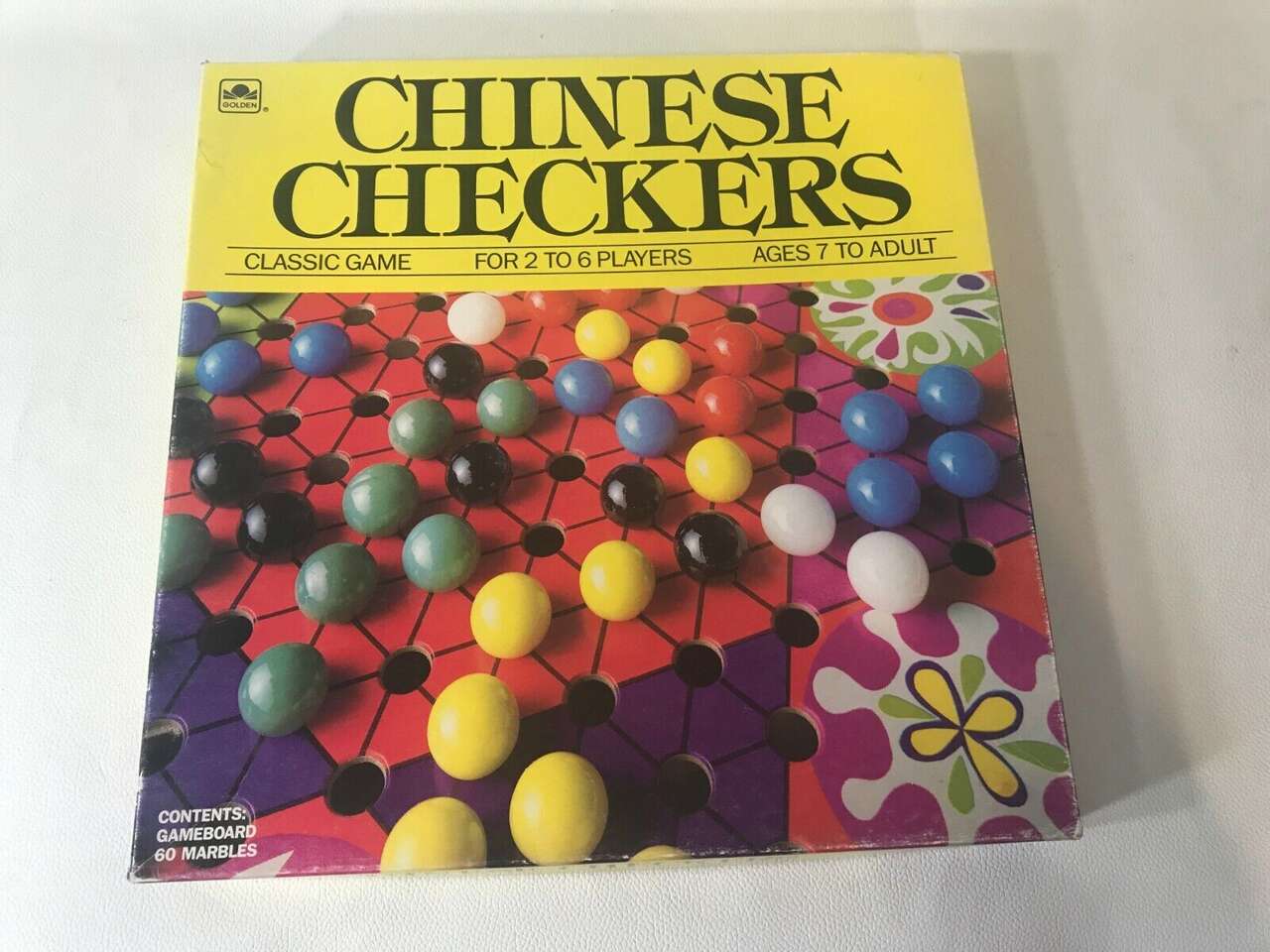 Golden CHINESE CHECKERS Classic Game 1989