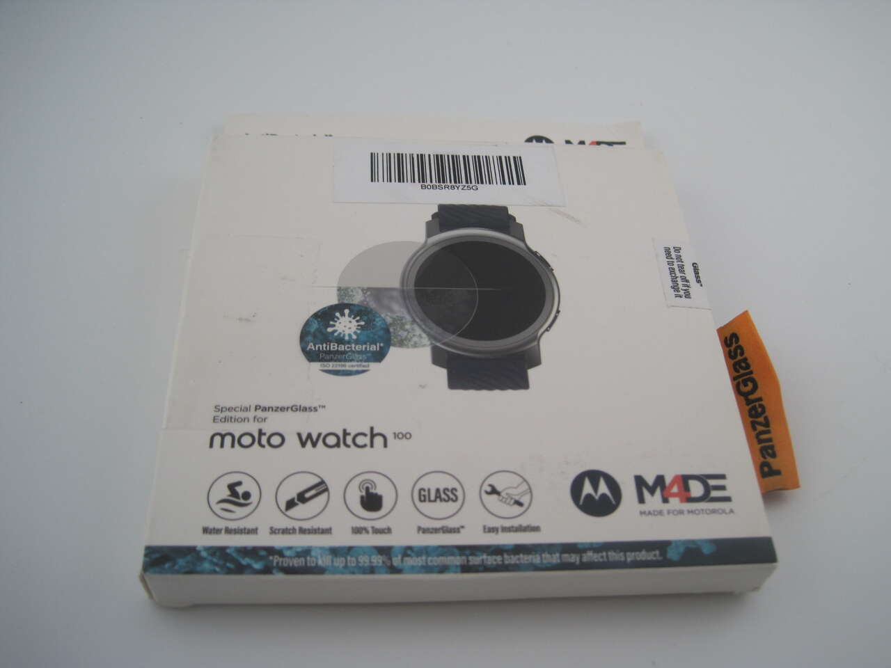 Antibacterial Special PanzerGlass Screen Protector for Motorola Moto Watch 100