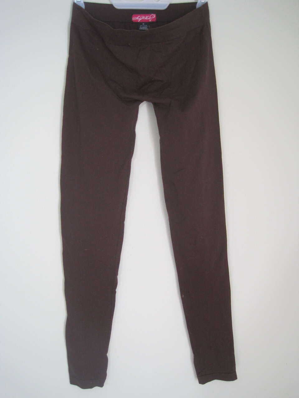 Say What Nylon Stretchy Compression Leggings Women Medium Brown (Style #3334)