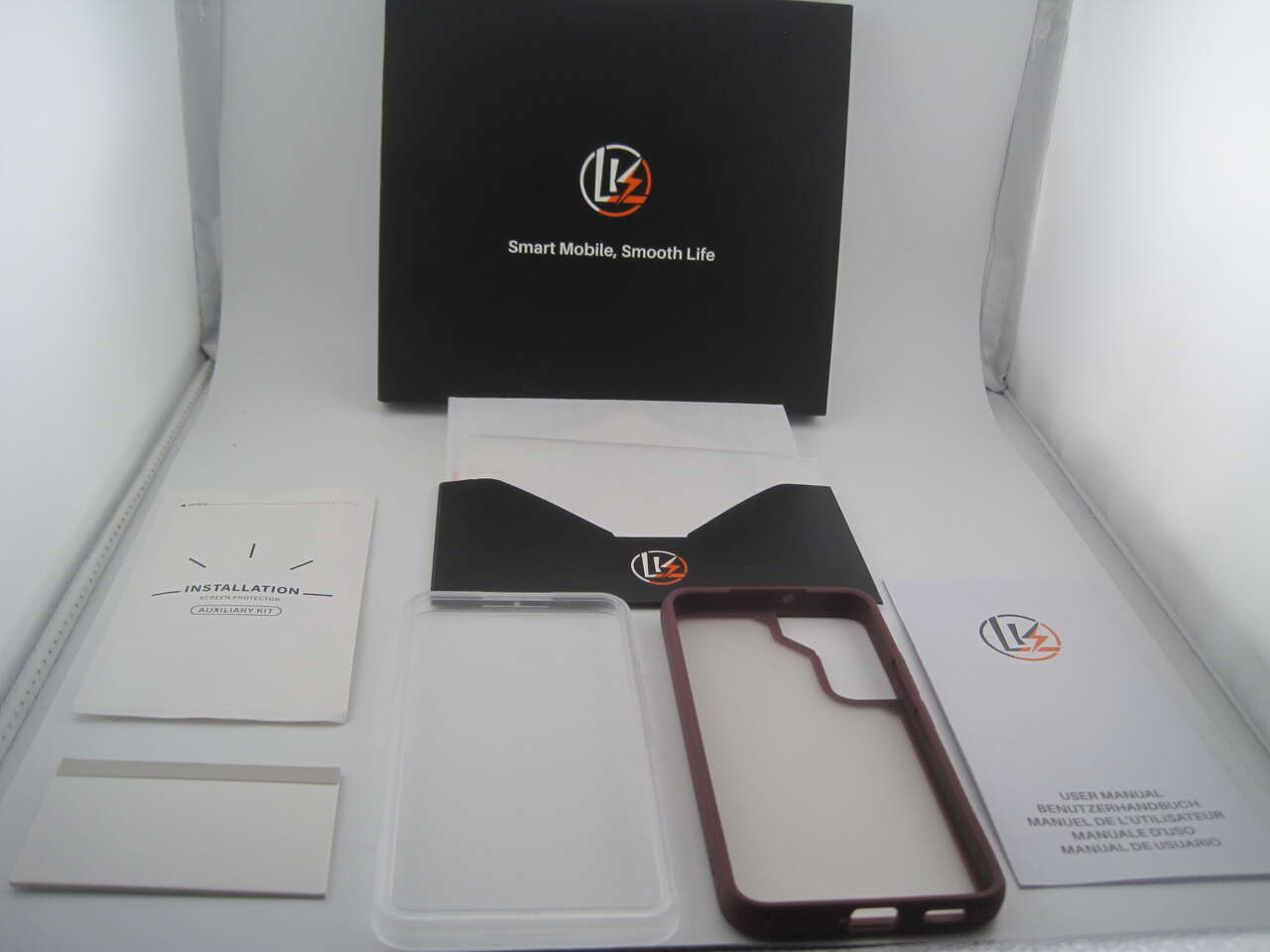 Samsung Galaxy S22 Phone Case & Glass Kit Protector LK-Direct Pomp Power Purple