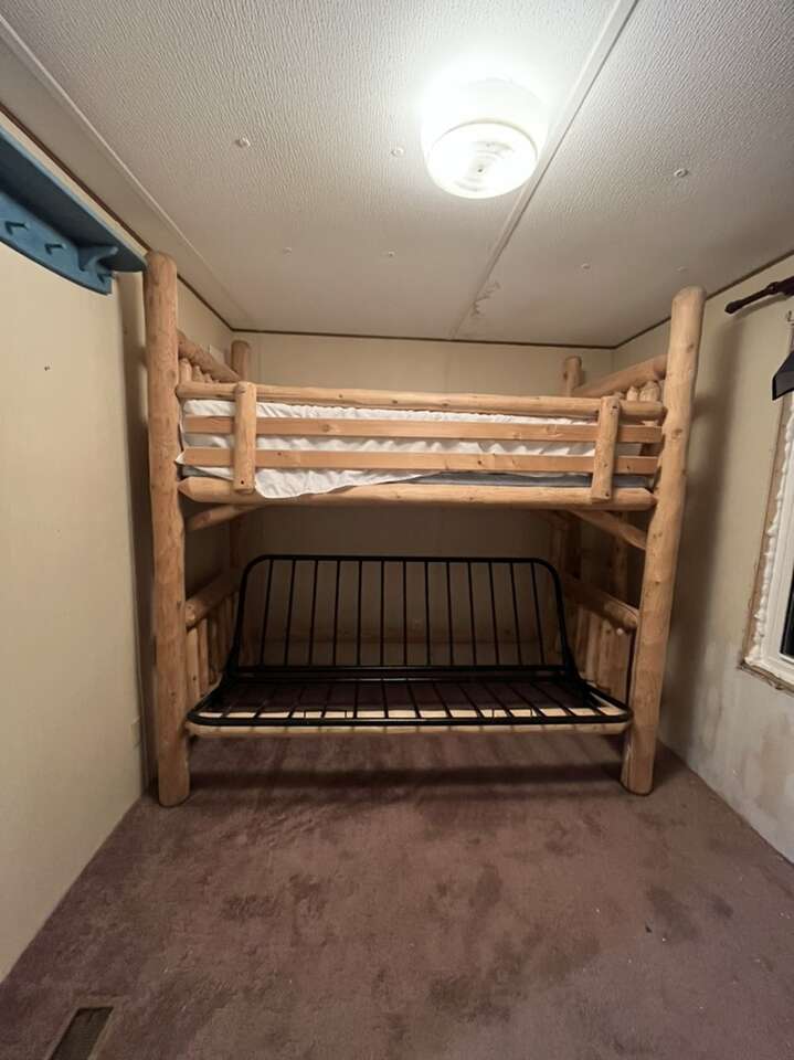 Full Bunk Bed Real Log Bed Furniture