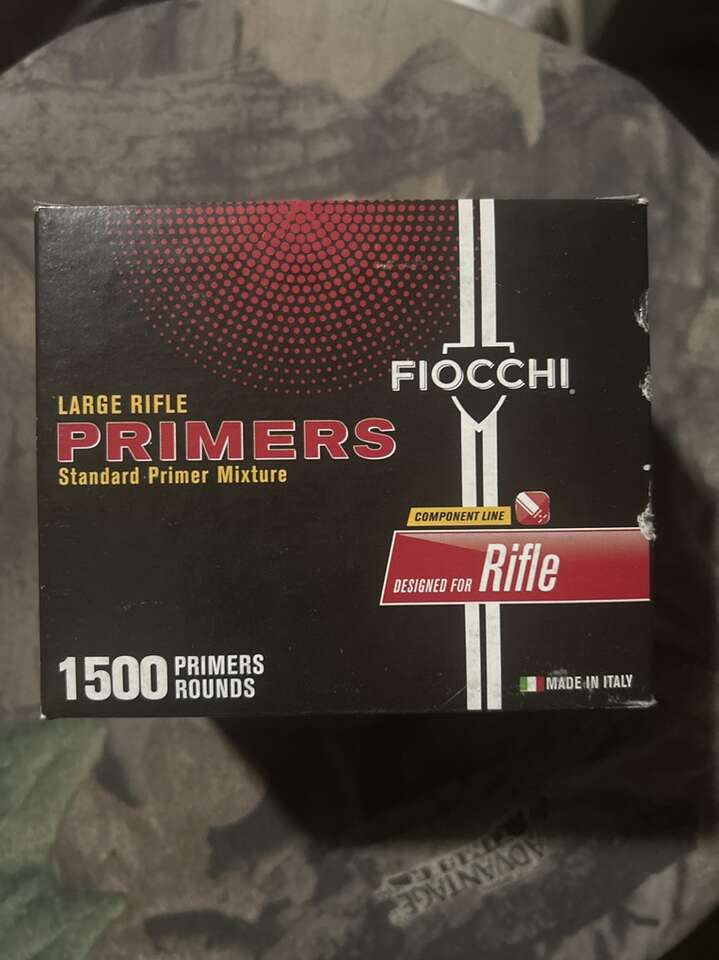 Fiocchi Large Rifle Primers 1500 ct $100