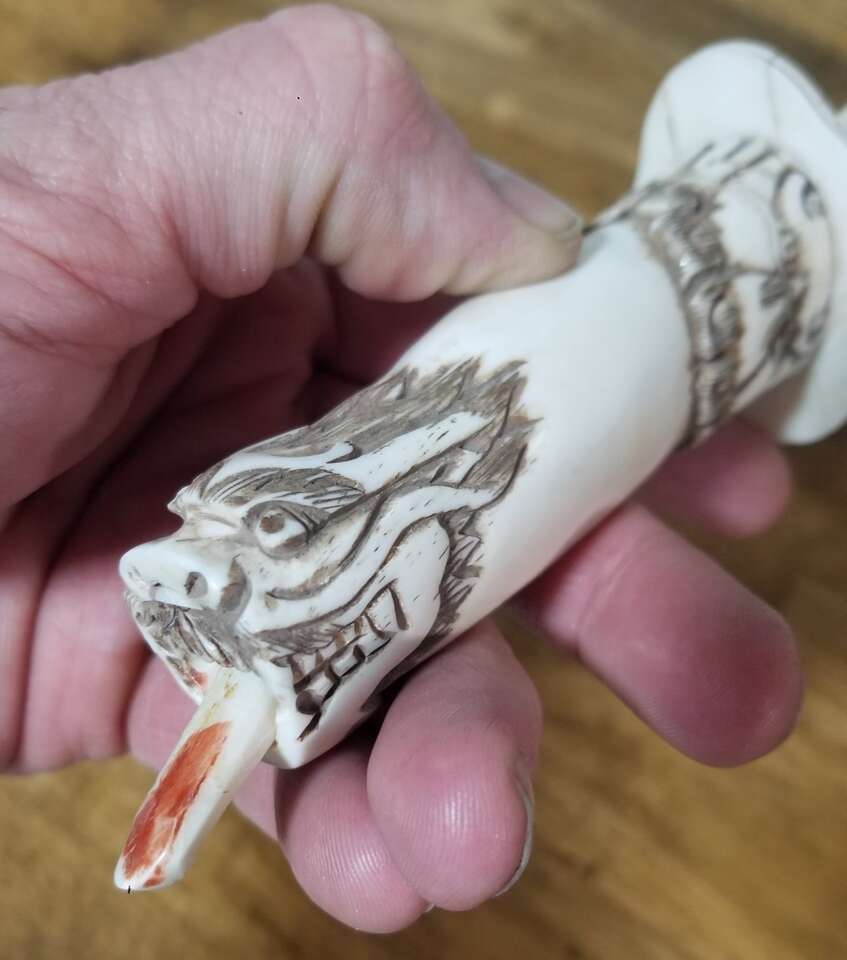 Hand Carved Chinese Dragon Letter Opener