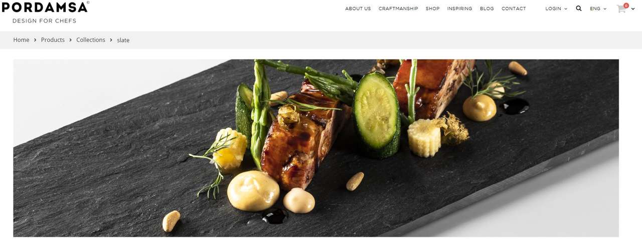 Package of 6 Rectangular Slate Plates